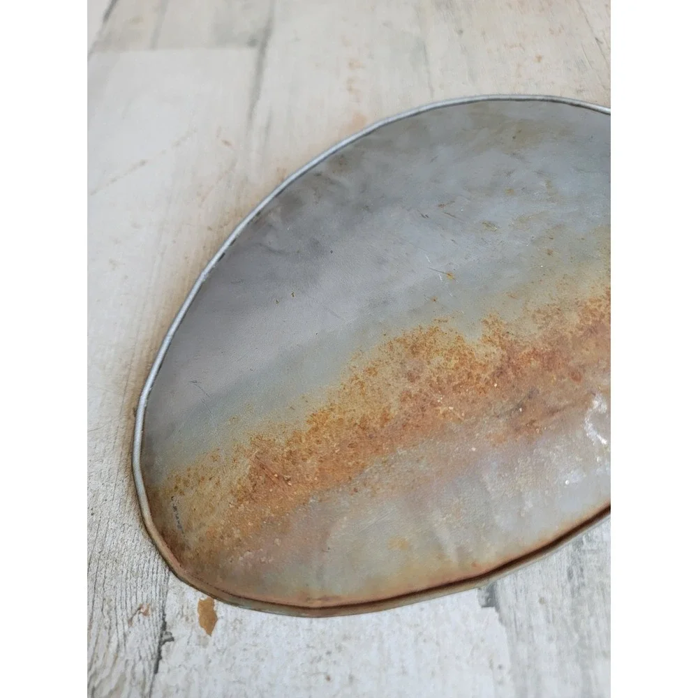 Large primitive metal spoon display unique farm house home decor figure
